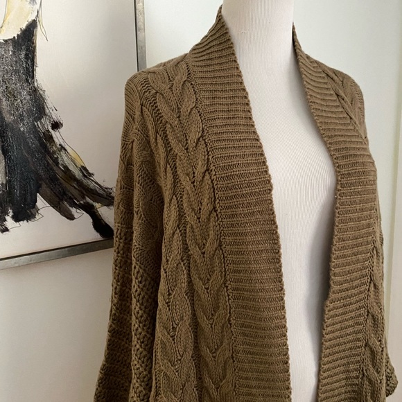 Annabelle Brown Open Front Sweater Size L/XL - Picture 3 of 8